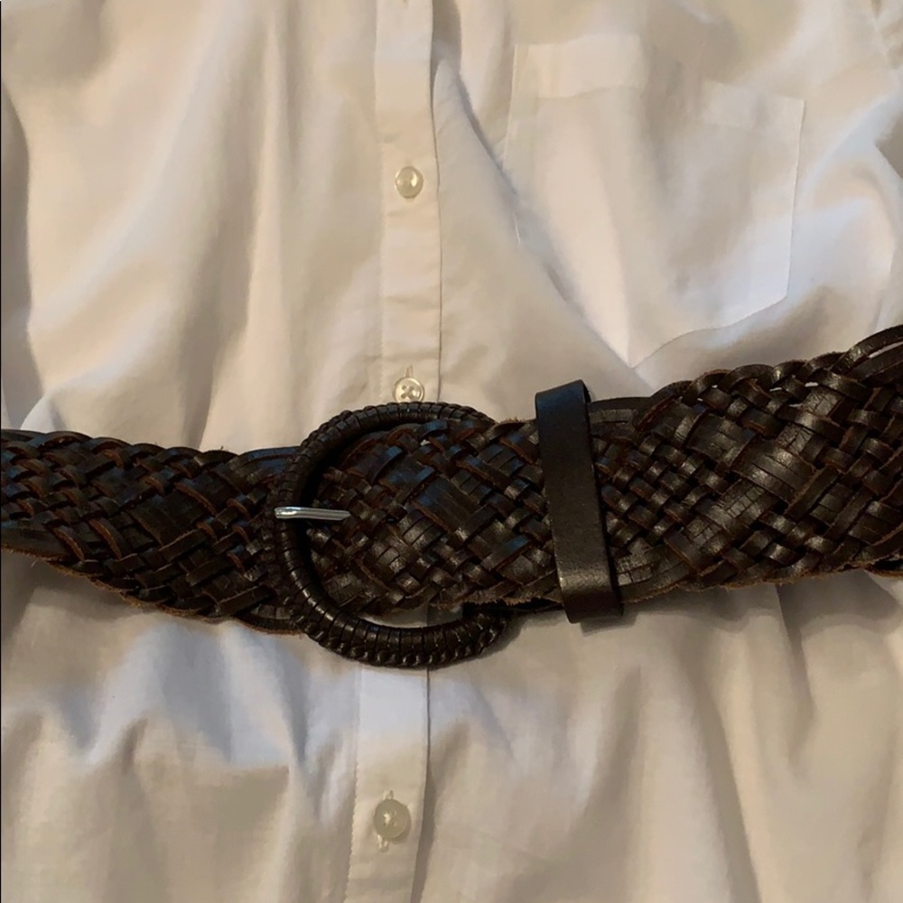 Silpada Wide Brown Weave Belt